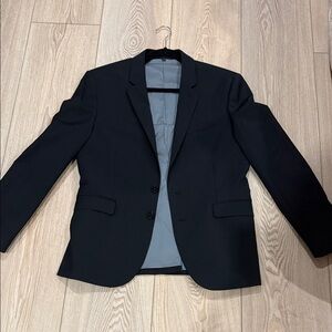 Express Black Men's Two-Button Sport Coat with Gray Lining